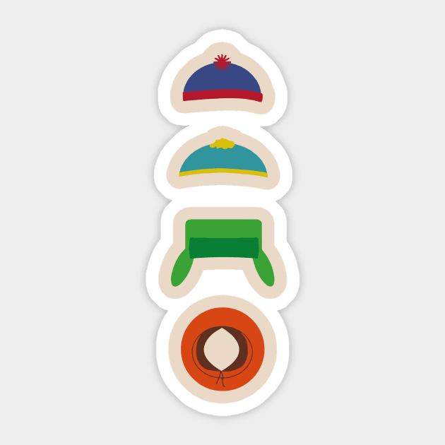 Minimalist South Park Sticker by PWCreate